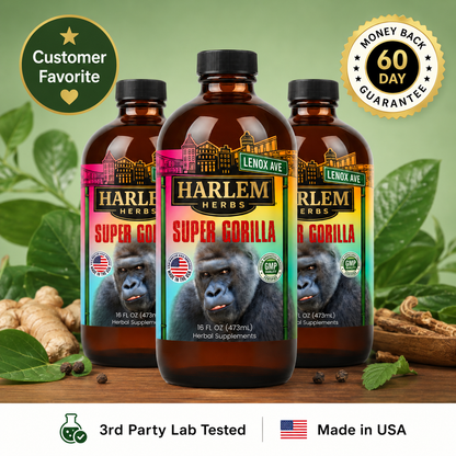 Harlem Herbs Super Gorilla — 20+ Herbs, Roots & Botanicals for Men’s Energy, Drive & Peak Vitality